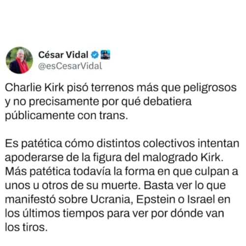 🔴 CÉSAR VIDAL _ Caso Charlie Kirk Podcast Por arte de portada