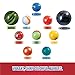 HAPPY JACK & MERRY Metal Jacks Game with Ball Classic and Marbles, Metal Jax and 2 Bouncy Red Ball with Bag for Family Games Night