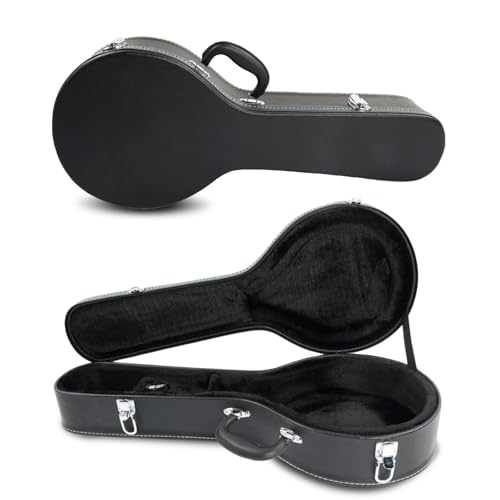 Ktaxon A-Style Mandolin Hard Case with Plush Interior