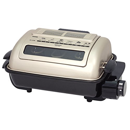 ［山善］ ワイドグリル フィッシュロースター 魚焼きグリル ゴールド NFR-1100 G ［メーカー保証1年］