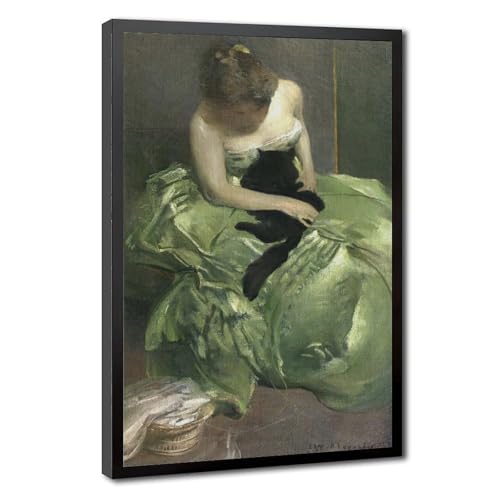 Tableau de salon The Green Dress pour décoration murale bureau
