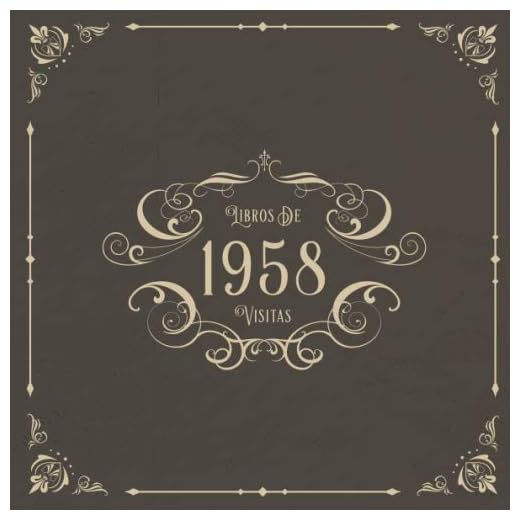 1958 Libros de Visitas: Libros de visitas para fiestas de cumpleaños de estilo vintage para que la familia y los amigos inserten saludos y mensajes | 100 páginas