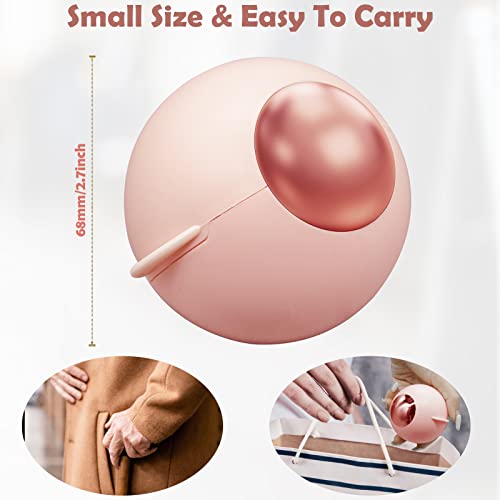 Washable Reusable Sticky Lint Roller Ball For Pet Hair, Portable Gel Lint Roller Pet Hair Remover Tool, Washable Lint Roller Fur Lint Remover For Clothes, Furniture, Carpet, Bed, Sofa (Pink Gold) #TOP1