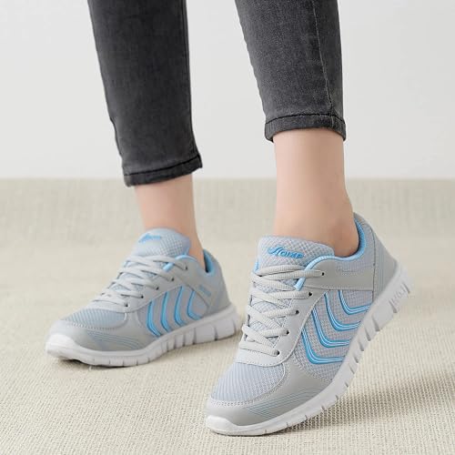 Image of Alicegana Womens Comfortable Walking Shoes: Lightweight Breathable Womens Sneakers for Daily Walks - Non Slip Casual Tennis Shoes for Work Commuting