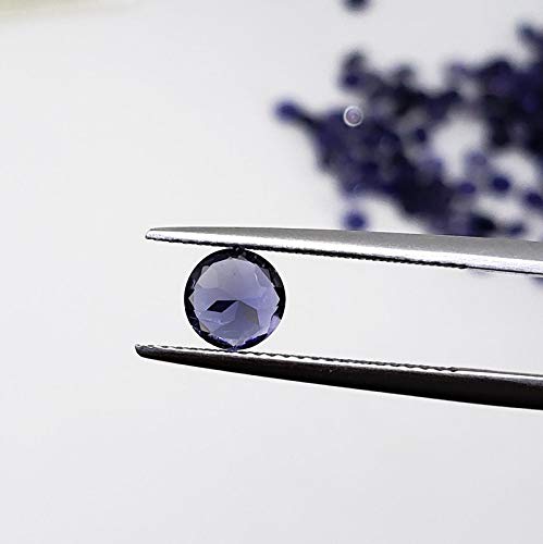 Iolite naturelle ronde 3.5mm calibrée pour réparer et fabriquer vos bijoux précieux - 5