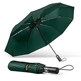 Automatisches Öffnen und Schließen. Die automatische Öffnungs- und Schließfunktion ermöglicht eine einfache Einhandbedienung. Drücken Sie einfach einmal den Knopf, um den Regenschirm in einer Sekunde zu öffnen oder zu schließen. Dieses Design macht die Verwendung des Regenschirms effizienter und bequemer und verursacht keine Probleme an regnerischen Tagen.