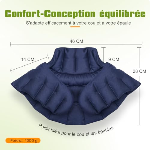 Coussin chauffant cervical contre les raideurs de la nuque