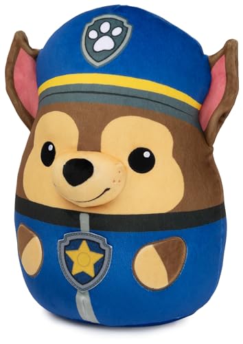 Paw Patrol - Gund - Pat Patrouille - Chase Taille 30 cm - Peluche Chien - Lavable en Surface - Pat Patrouille Jouet Premier Age - Peluche Bébé - Jouet Bébé 1 an et +