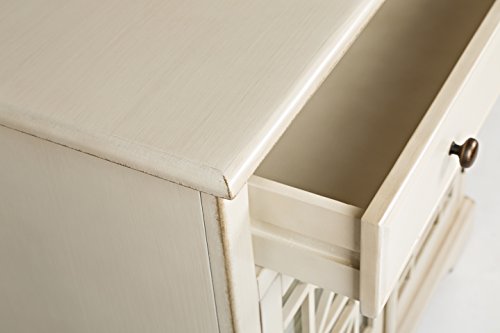 Jofran: , Craftsman, Accent Chest, 32"W X 15"D X 32"H, Antique Cream Finish, (Set Of 1) #TOP7