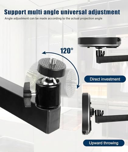 Image of Ceiling Projector Wall Mount Stand- Adjustable Tilt&Swivel Hanging Projector Holder Wall Mount Stand Rack Stand
