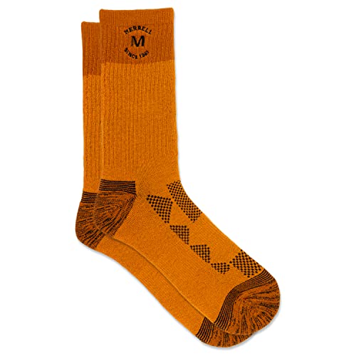 Image of Merrell Men's and Women's MOAB Hiking Midweight Cushion Socks - Unisex Coolmax Moisture Management and Arch Support