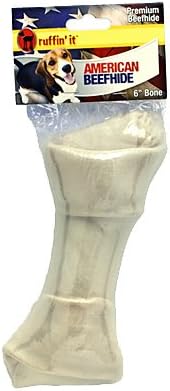 westminster pet products 21106 American, 6" - 7", White, Beefhide Rawhide Bone