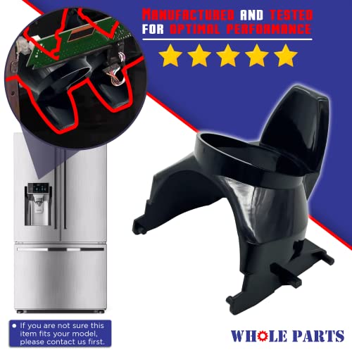 Whole Parts Refrigerator Ice Dispenser Actuator (Black) Part # 241681903 - Compatible With Westinghouse, Crosley, & Frigidaire Refrigerators - Non-Oem Appliance Parts & Accessories - 2 Yr Warranty #TOP2