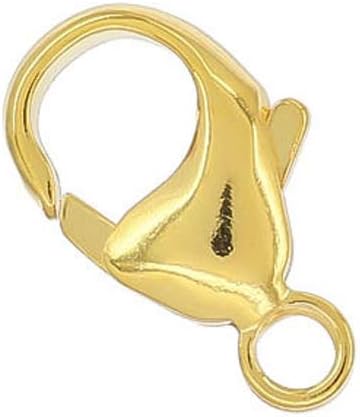 1PC Gold Plated Sterling Silver Lobster Claw Connector Clasp 13mm for Jewelry DIY