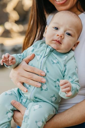 Image of Copper Pearl Zip-Up Footie Baby Pajamas - Soft Newborn Onesies for Boys & Girls, Tag-Free with Two-Way Zipper Baby Sleepers for Newborn - 24 Months, Wade