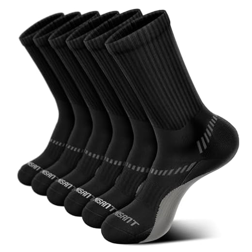 BULLIANT Calcetines Hombre 6 Pares, Calcetines Antiampollas Deporte Compresivos Senderismo Medias Futbol,Transpirable con Suela Totalmente Acolchada(6Pares-Negro2643-43-46)