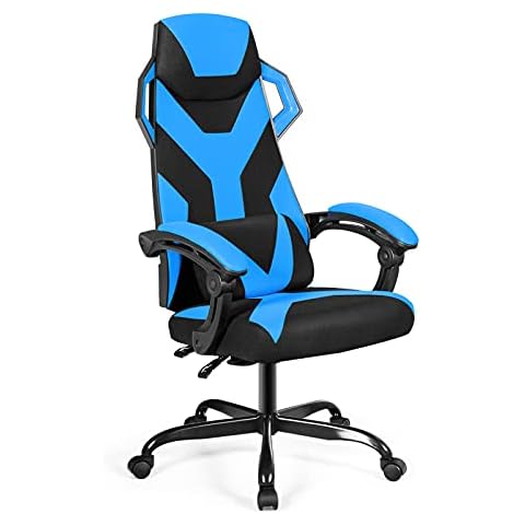 COSTWAY Silla de Gaming con Respaldo Alto Cover