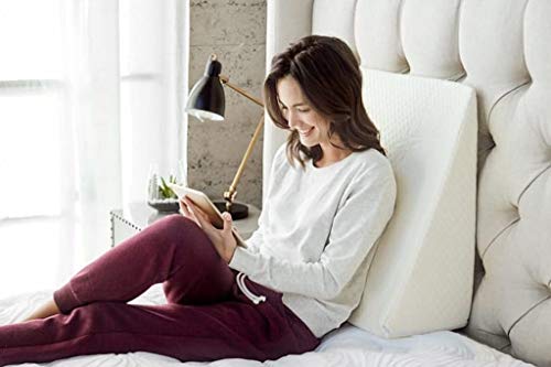 Almohada de cuña para piernas y rodillas con elevación antirreflejo 5