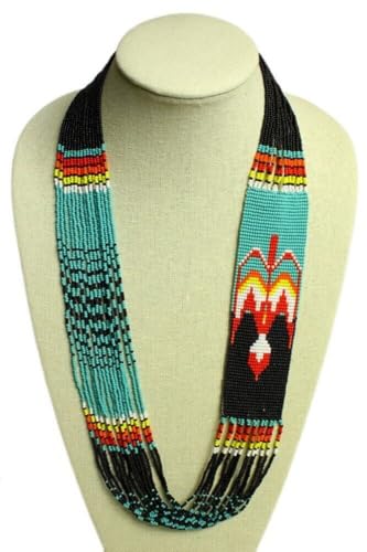 Collier ukrainien Gerdan artisanat traditionnel et perles de rocaille - 2