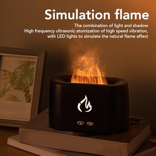Difusor aromático eléctrico con simulación de llama USB miniatura 2