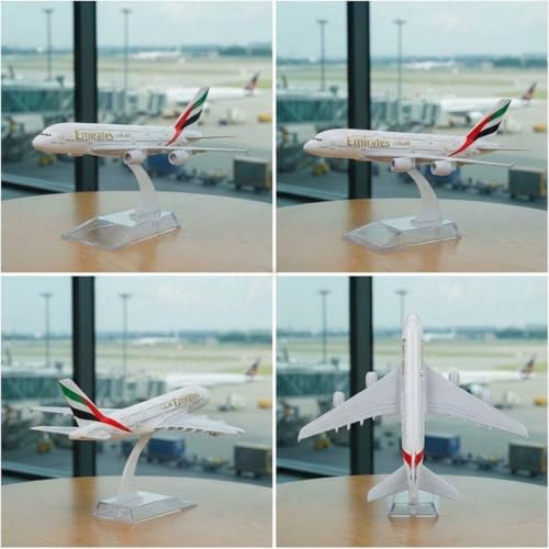 Image of FunBlast Diecast Aeroplane Scale Model - Airplane Miniature Model Only for Display, Size -14 Cm (A380-Emirates)