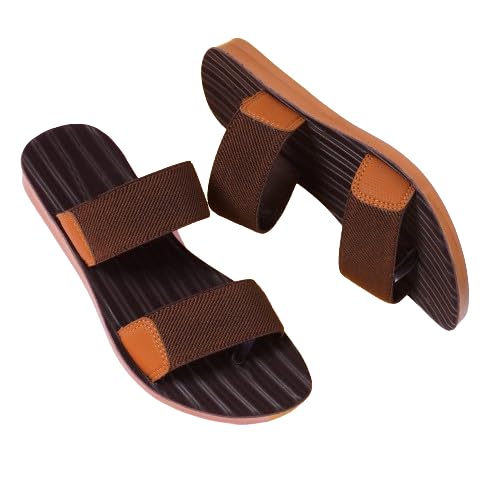 Shozie Womens Flats Sandals Flip Flops Slides (Brown, 8) (B0D1QLNHHN) Amazon Price History, Amazon Price Tracker