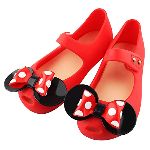 Image of Amtidy Mary Jane Dance Party Cosplay Shoes Girls Sweet Dot Bow Princess Birthday Sandals for Little Girls
