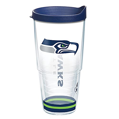 Tervis NFL Seattle Seahawks - Arctic Made in USA Double Walled Insulated Tumbler Travel Cup Keeps Drinks Cold & Hot, 24oz, Classic
