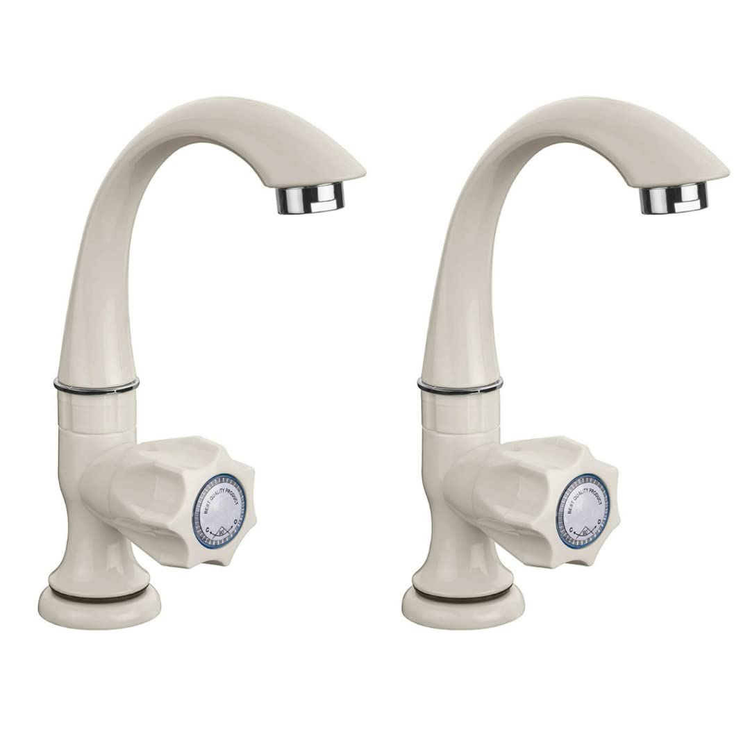 Cossimo PVC Plastic Swan Neck Tap with Foam Flow for Wash Basin Tap - Pack of 2 (B0B677W5Z6) Amazon Price History, Amazon Price Tracker