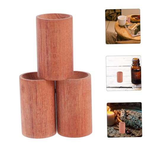 Zerodeko 3pcs Wooden Diffuser Compact Non-fire Car Infuser Stylish Home Decor for Bedroom Office and Vehicle Scent for Relaxation
