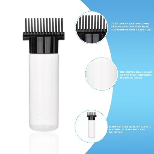 Gowfew Aplicador de pente de raiz de óleo de cabelo, pincel aplicador de óleo de tinta de cabelo, fr