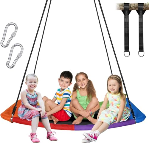 Altalena Bambini KIMIGO - Sedile In Plastica, Regolabile, Portata 100 Kg, Per Interno Ed Esterno - Foto 6