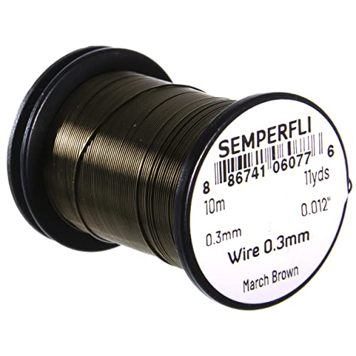 Semperfli Tying Wire 0.3mm March Brown
