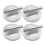 Zreneyfex 4 Pcs 74010839 Cooktop Burner Knob Replacement for Jenn-Air Stove/Range JED8430BDB18 JED8430BDB JED8430BDF JED8430BDS JED8430BDF18 JED8430BDS18 WP74010839 7737P372-60