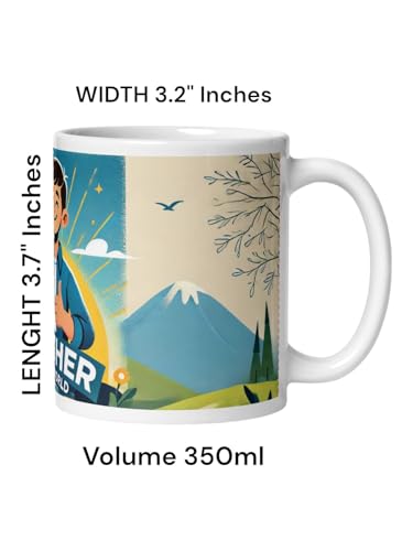 Image of Better Gift Flowers Best Brother Mug, Round Shaped Multicolor Themed Coffee Mugs, Mug for Gifting, Gifting Items for Family, Friends & Closed Ones