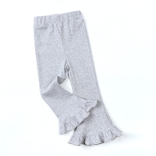 EnJoCho Toddler Girls' Solid Ruffle Flare Pants 𝗕ootcut Yoga Leggings Trousers Summer High Waist Sports3