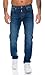 Produktbild Lorenzo Loren Herren Jeans Hose Denim Jeans Used-Look Regular-Fit [LL324 - Dunkelblau - W44 L38]