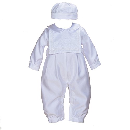 Ensemble de baptême en satin pour habiller votre bébé garçon à l'église