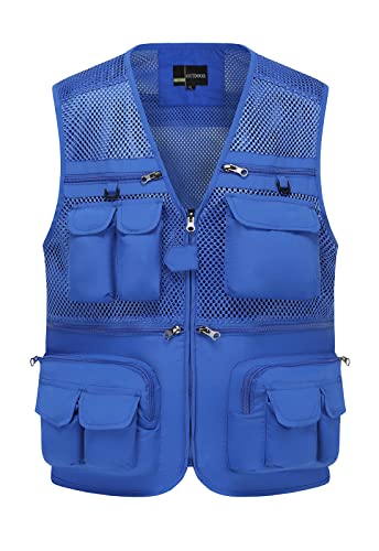 Image of Hbufnha Outdoor Fishing Hunting Vest Multi Pockets Work Cargo Jacket