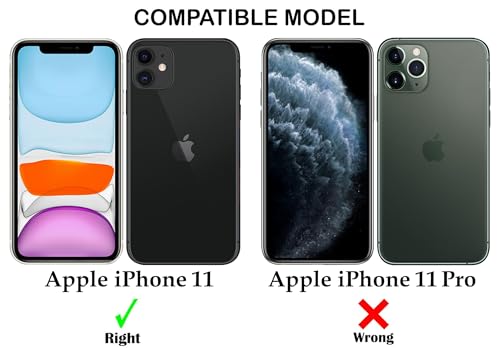 Image of Jkobi Lifetime Anti-Yellow MagSafe Compatible Clear Back Case Cover for Apple iPhone 11 (Sleek Hard Crystal | Camera Protection and Shockproof)