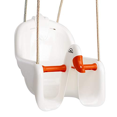 Paradiso Toys siège balançoire bébé Cygne Blanc/Orange