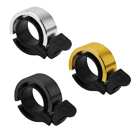 JVHLOV Bicycle Bell, Aluminum Bicycle Bell, Bicycle Bell for Children Adults Horn for Road Bike, for 22.2mm-24mm Mountain Bikes