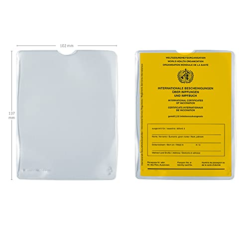 HERMA 5021 Transparent ID Cover, Pack of 25, Vaccination Certificate Cover for New Vaccination Card Vaccination Book - Image 4