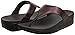 FitFlop Women's Lulu Toe-Post Leather Flip-Flop Sandal, Chocolate Metallic, 9