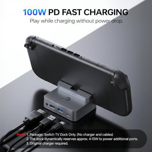 Image of GuliKit Dock Station for Switch 2 /Switch,4K TV Docking Base,Case Friendly