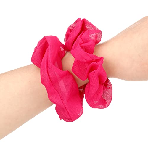 WILLBOND 24-Piece Neon Chiffon Hair Scrunchy Set #TOP27