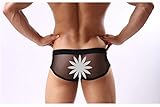 V&J Man Sexy Conjoined Special Design Underwear (See Through Black #301 XXL)