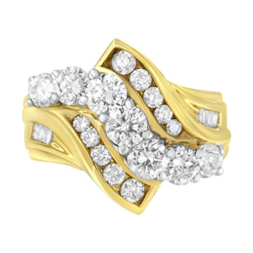 Haus of Brilliance 14kt Yellow Gold 3 ct TDW Diamond Cocktail Ring (H-I,SI1-SI2)