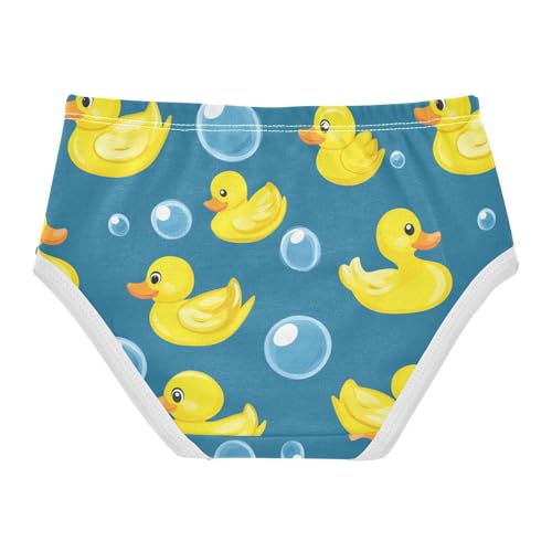Wusikd Yellow Duck Girls' Underwear Cotton Cute Girls Briefs Soft Toddler Underwear 2T2