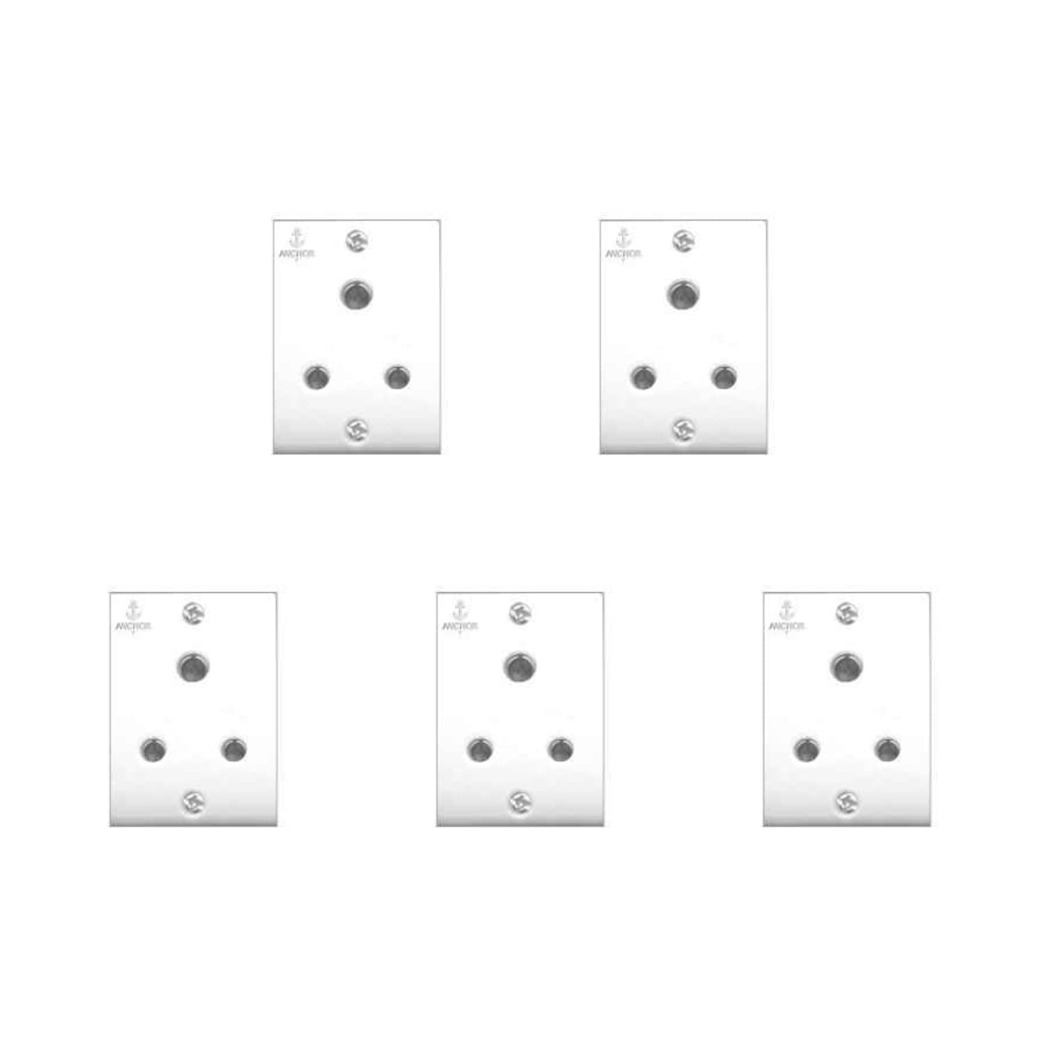 Anchor Penta 6A 3 Pin Ivory Socket, 50246 (Pack of 5)-image-19